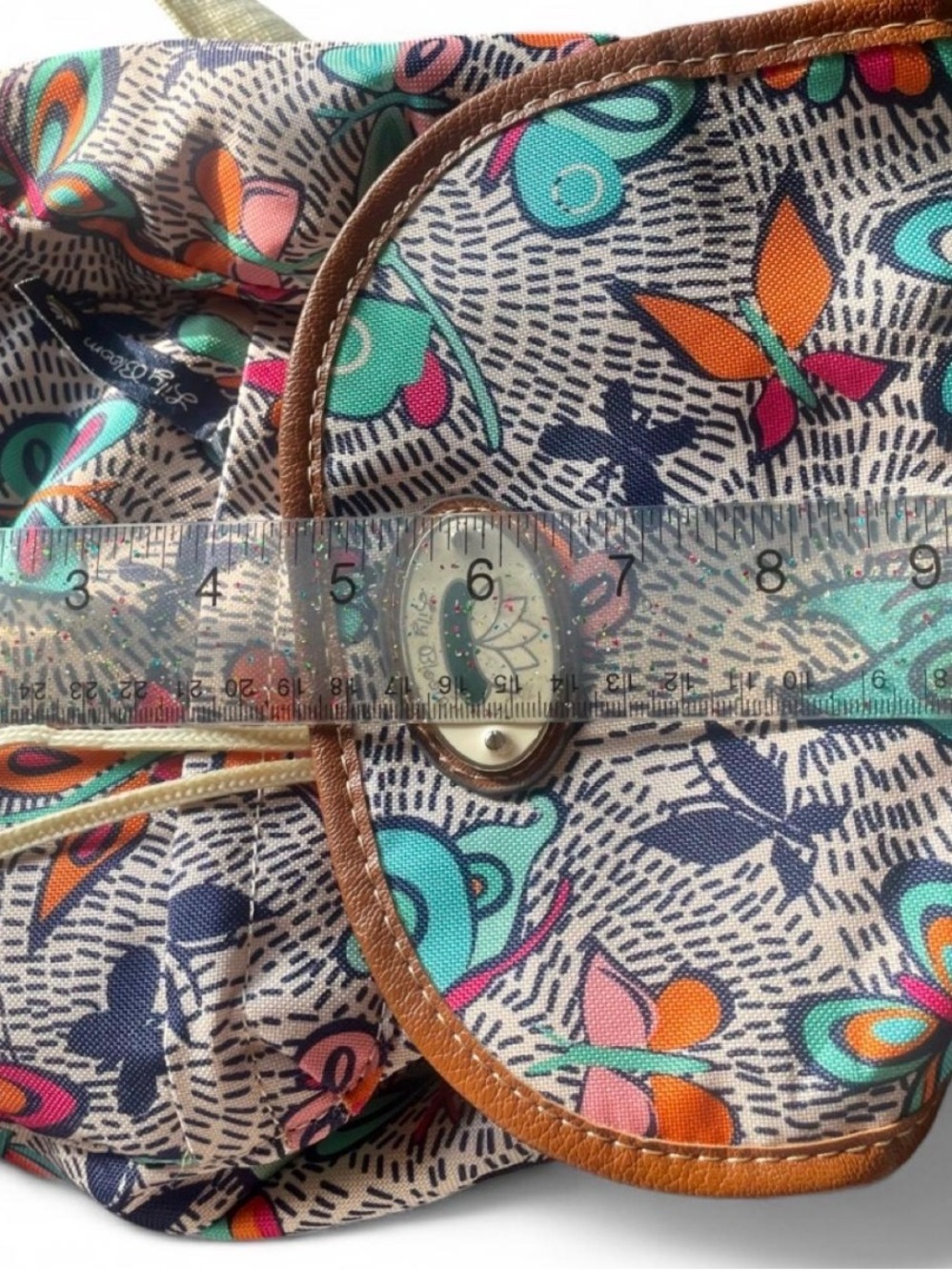 Lily Bloom Mini Backpack - Night Flight Butterfly Pattern - Eco-Friendly - Picture 4 of 16